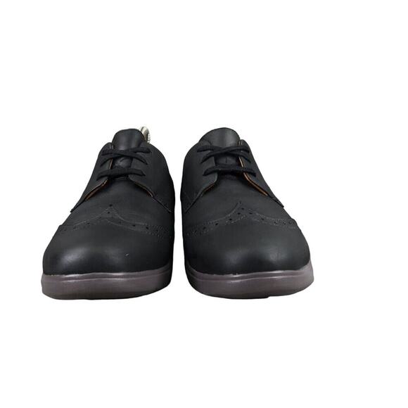 Clarks Shoes Womens 6.5 Oxford Leather Hinton Unstructured Black Comfort Career - Picture 3 of 12